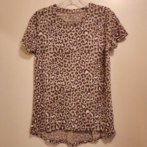 Zoe + Liv Brown Cheetah Hi Low Top S